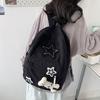 Рюкзак Звезда Большой Вместимости Вельветовый Дневной Рюкзак Портативный Милый Рюкзак с Узором Звезд Регулируемые Лямки для Колледжа Работы Путешествий
