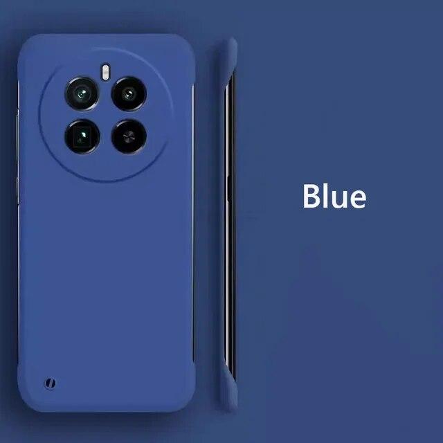 Безрамный тонкий кожаный матовый жесткий чехол для задней панели из ПК для Realme 12 Pro Plus Realme12 Pro + Plus 5G ярких цветов без полей, противоударный бампер