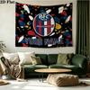 Custom Name Bologna FC Printed Tapestry – Wall Hanging for Bedrooms, Dorms, and Home Decor