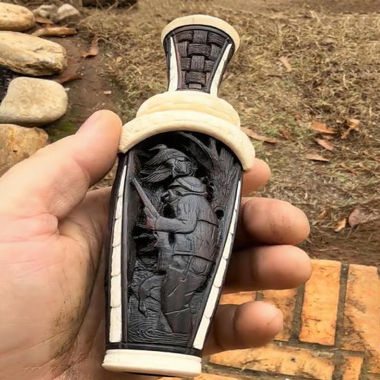 Ручная утиная свистулька для охоты, портативная, ручной работы, деревянная, реалистичный звук, для охоты на водоплавающих птиц, ворону, животное, привлекающая свистулька