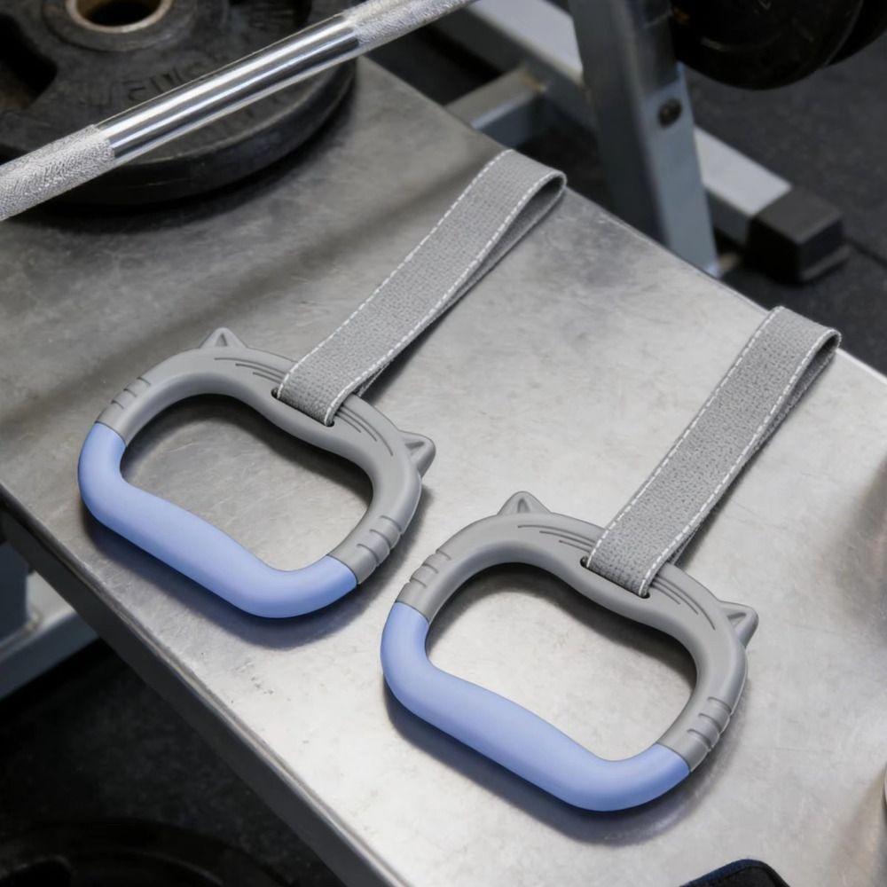 With Straps Pull Up Bar Durable Fitness Exercise Ring Gym Ring Gymnastic Rings  Fitness Training