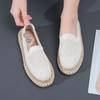 2024 Womens Flat Slip On Canvas Summer Strap Loafers 2024 Ladies Casual Comfort Shoes Female Sneakers for Women Platform Loafers