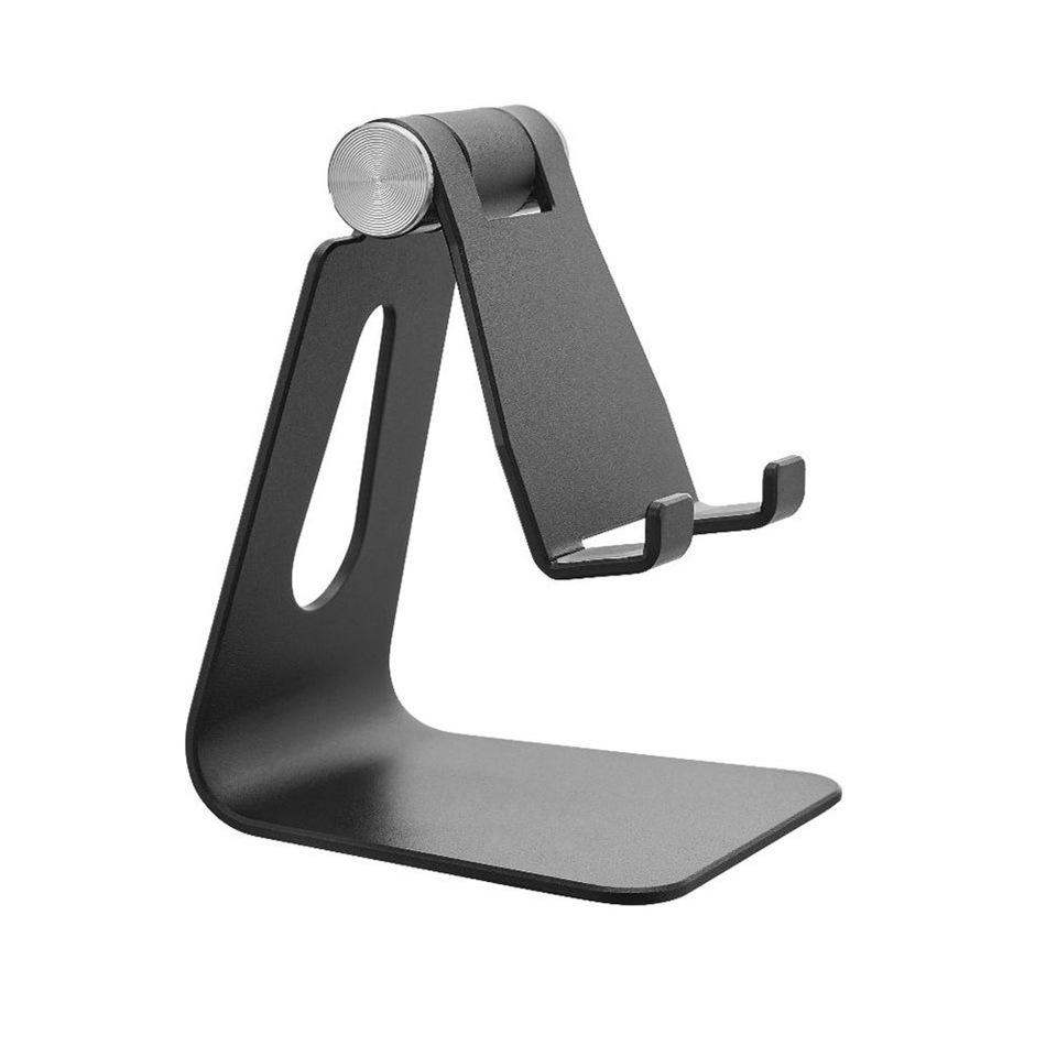 Adjustable Aluminum Cell Phone Stand, for iPhone XS Max/XR/8/7/6/6s Plus/SE, Compatible with All Phones & Charging