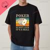 Покер - это не про удачу; Дело в навыке. Унисекс-футболка 'Lucky Poker' с принтом из чистого хлопка