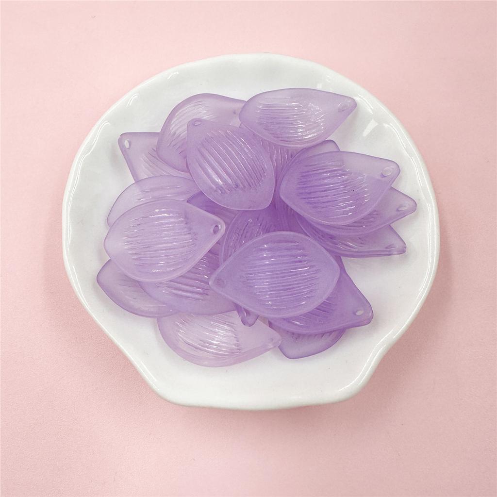 16*25 мм Изысканный головной убор Акриловый лист лотоса разбросанные бусины 20 шт. Материал полупрозрачные серьги Ювелирные аксессуары DIY Цветочный букет ручной работы