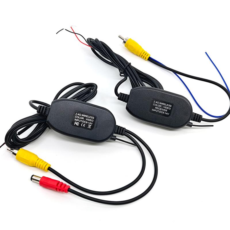 2.4Ghz Wireless Camera Video Transmitter and Receiver for Car Rear View Camera reverse backup and Car DVD Player Parking Monitor