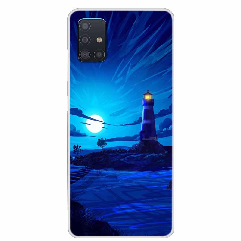 Для чехла Samsung Galaxy A71 A51 M31 Чехол M31S Мягкий силиконовый задний чехол для Samsung A71 M31S Чехол A 51 Ударопрочный чехол M31 Чехол