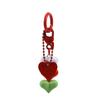 Lovely Adorable Heart Charm Key Chain Purse Pendant Handbag Backpack Keychain Decoration Girls Women Gift