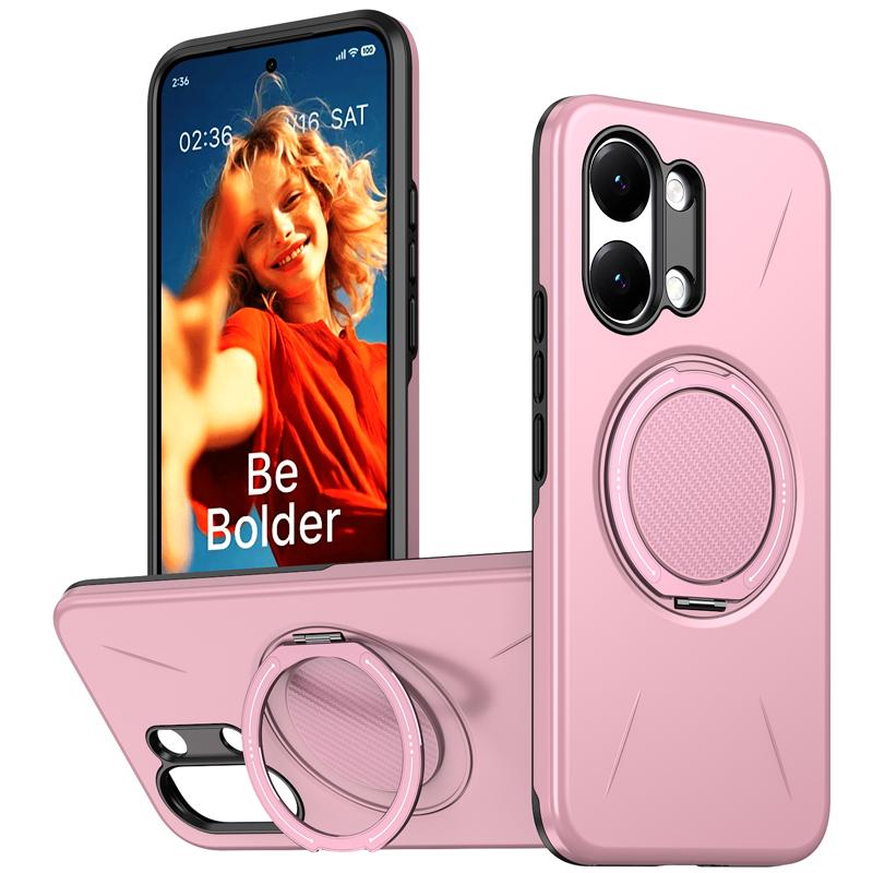 Чехол ELVEV для Redmi Turbo 5 Max Turbo 5, магнитный, ударопрочный, из твердого поликарбоната + мягкого ТПУ, с вращающимся кольцом-подставкой
