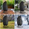 Oxford Cloth Egg Chair Cover with Zipper Heavy Duty Wicker Egg Swing Chair Covers Windproof Waterproof Hanging Chair Cover