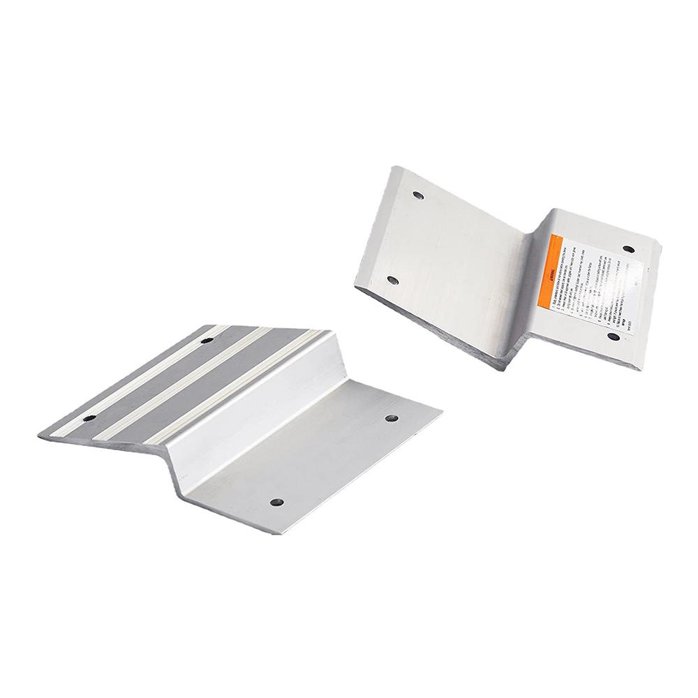 Truck Loading Ramp Kits Ladder Slope Fittings 8inch Aluminum Alloy Ramps Bracket and Rubber Feet Kit for Lawn Mower Car