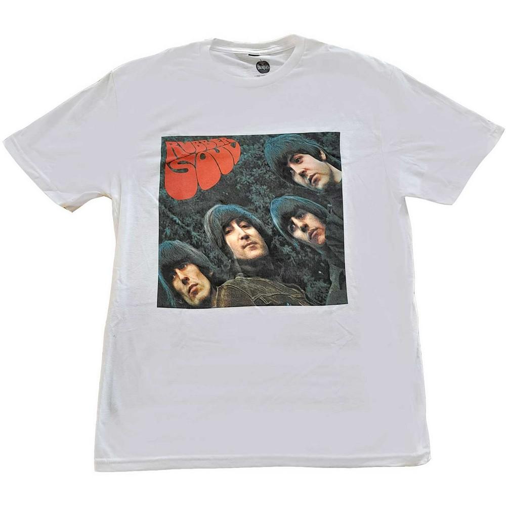 The Beatles Футболка унисекс для взрослых с альбомом Rubber Soul из хлопка Ringspun