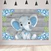 5x3ft милый слоненок Baby Shower вечерние украшения фотография фон для девочек и мальчиков торт ко дню рождения десерт стол баннер реквизит для фотостудии