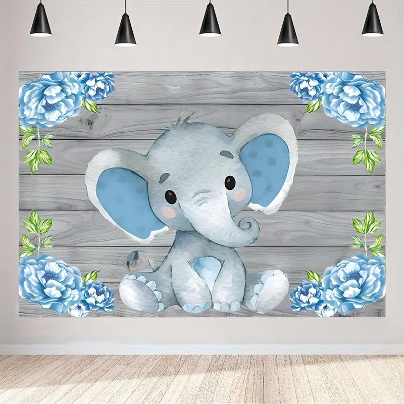 5x3ft милый слоненок Baby Shower вечерние украшения фотография фон для девочек и мальчиков торт ко дню рождения десерт стол баннер реквизит для фотостудии