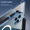 Чехол Magsafe для Huawei P30 Pro, прозрачная четырехугольная подушка безопасности, противоударный чехол из ПК + ТПУ с магнитом