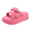 Luxury High-heeled Thick Sole Slippers Summer Fashion Lightweight Rome Shoes Platform Sandals Chic Pantuflas Beach Pu Chinelos