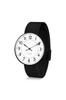 ARNE JACOBSEN STATION 53412-2010, 40мм, Скандинавский дизайн, Водостойкие (Тихий дизайн без секундной стрелки), БелыйЧерный, Сетчатый ремешок