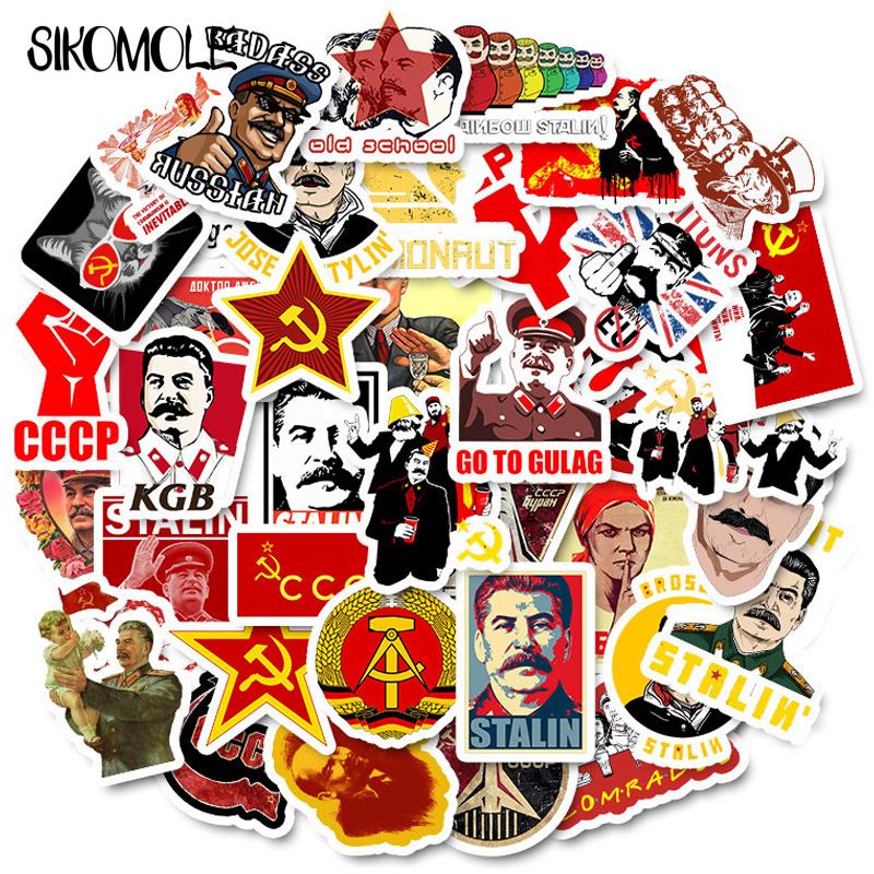 10 30 50 шт. Смешанные Советский Союз Сталин СССР СССР ГДР Наклейки Граффити Багаж Ноутбук Телефон Скейтборд Наклейки для Комнаты F5