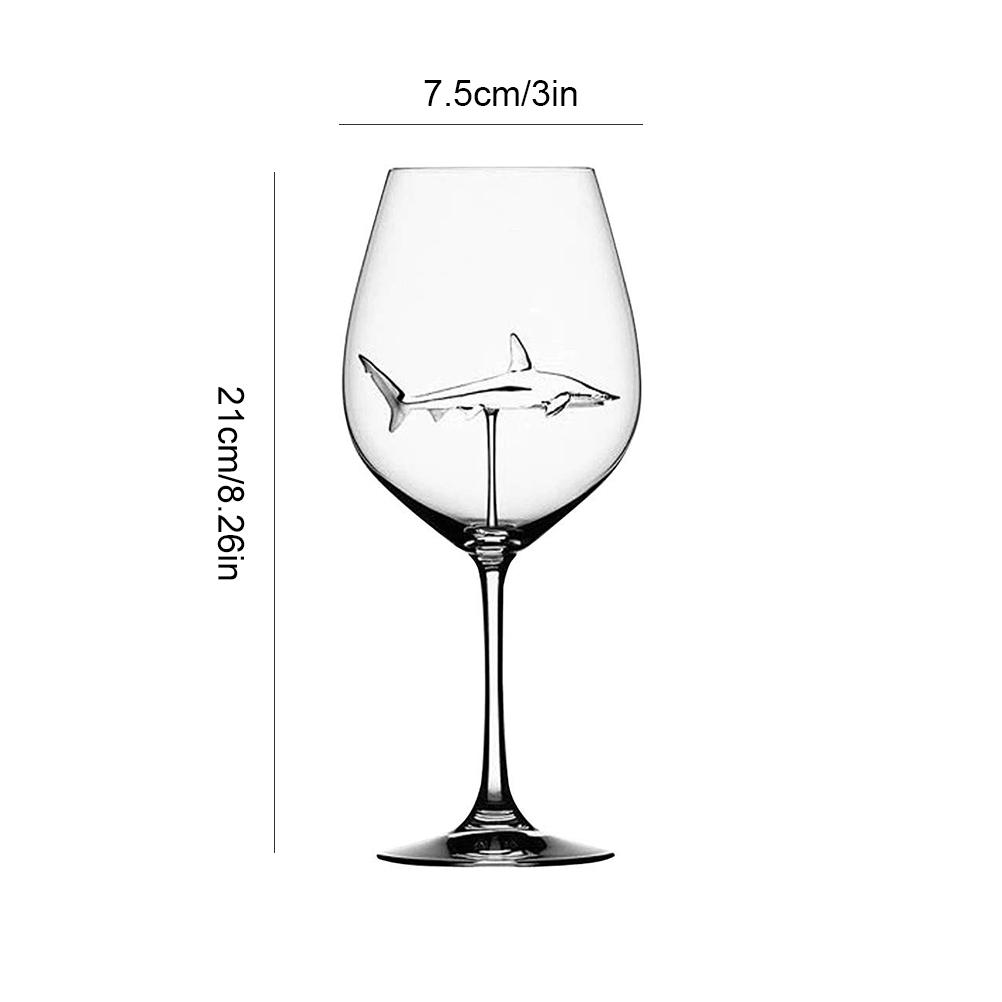 300 мл стеклянная кружка-бокал Shark Wine Glass Бокалы для холодных напитков Шампанское Бокалы для коктейлей