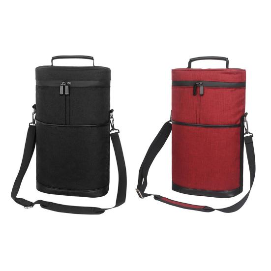 Сумка-тоут для переноски вина на 2 бутылки, герметичная, изолированная, портативная