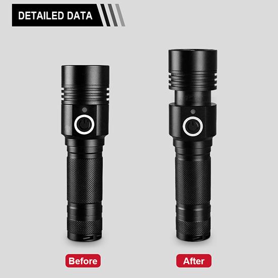 Портативный фонарик Super XHP100 Magnet Torch Long Shot 500M USB перезаряжаемый фонарь Zoomable Flash Light водонепроницаемый фонарь