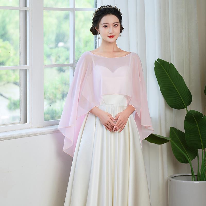 Однотонная шифоновая накидка: Дышащий солнцезащитный плащ