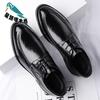 Men's 2025 New Korean Version of Genuine Leather Lace-up Men's Shoes British Versatile Trendy Men's Leather Shoes
