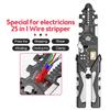 Multifunctional Electrician Pliers Wire Stripper Needle Nose Pliers for Wire Stripping Cable Cutter Terminal Crimping Hand Tool
