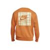 Nike Толстовка с круглым вырезом и логотипом, мужские топы, оранжевый DO2972-213