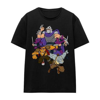 Teenage Mutant Ninja Turtles Унисекс футболка для взрослых Шреддер и Клан Фута