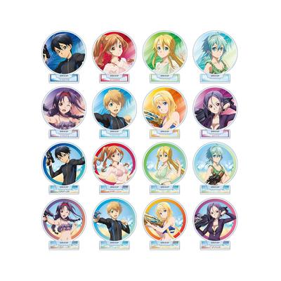 Sword Art Online Оригинальная иллюстрация Водяная пушка Битва Торговые акриловые подставки Коробка из 16 шт. Вер.
