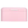 Pink Iron Bread Container Organizer NonToxic Retro Household Kitchen Storage Case
