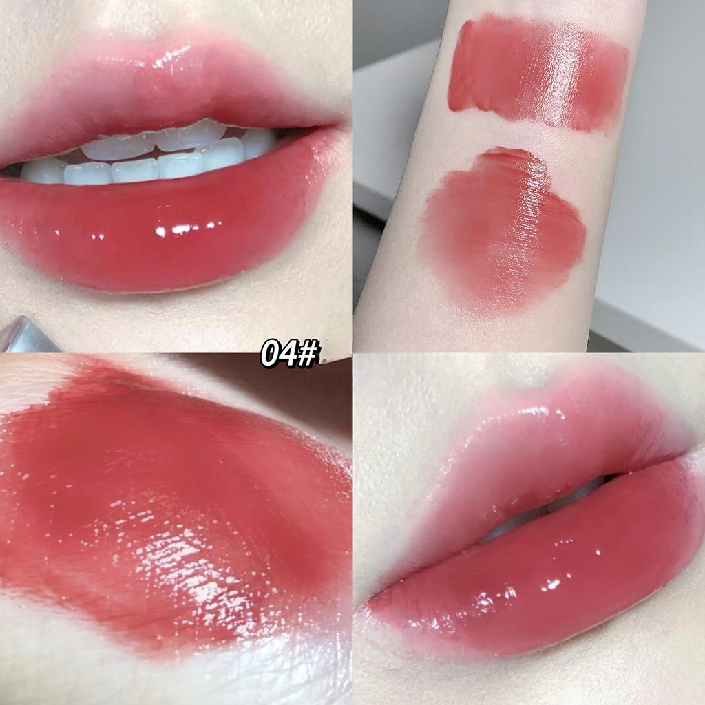 Водный блеск для губ, зеркало для увлажнения и увлажнения, нелегко прилипать к чашкам, губам и помаде