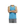 Solid Color Crew Neck Sleeveless Basketball Vest Men Tops Rage-Blue BV9357-486