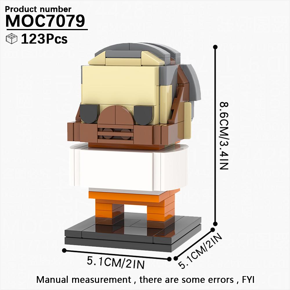 MOOXI Новая Хэллоуинская Хоррор Фильм Игры BrickHeadzed Детская Игрушка MOC Кирпич Подарок Сборная Модель Набор Для Взрослых Строительный Блок Набор