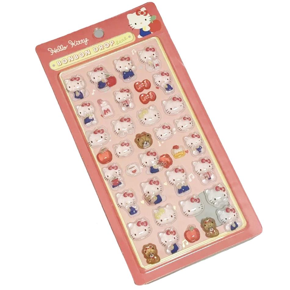 Оптовая продажа Аниме Sanrio Хелло Китти Куроми Хангидон Синнаморолл 3D прозрачные желе-наклейки Кристаллические декоративные наклейки Игрушки