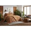 Housse De Couette Réversible "Gaïa Match" Tissé-teint Grands Carreaux Toutes Dimensions "Gaze De Coton" - 240x220 - Camel