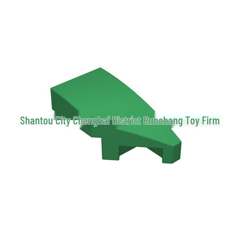 Interlocking 1x2 Right Curved Wedge Block Compatible with 29119