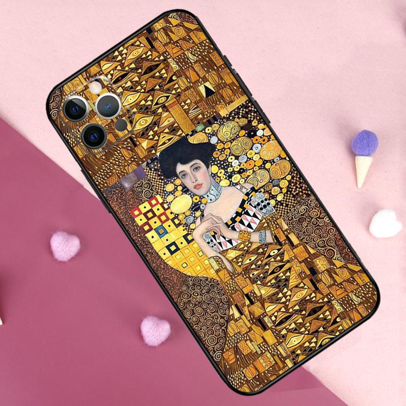 Чехол для телефона "Поцелуй" Густава Климта Для iPhone 17 Pro Max 11 14 15 16 Pro Max Plus 12 13 Mini 17 Air 16e Задняя крышка