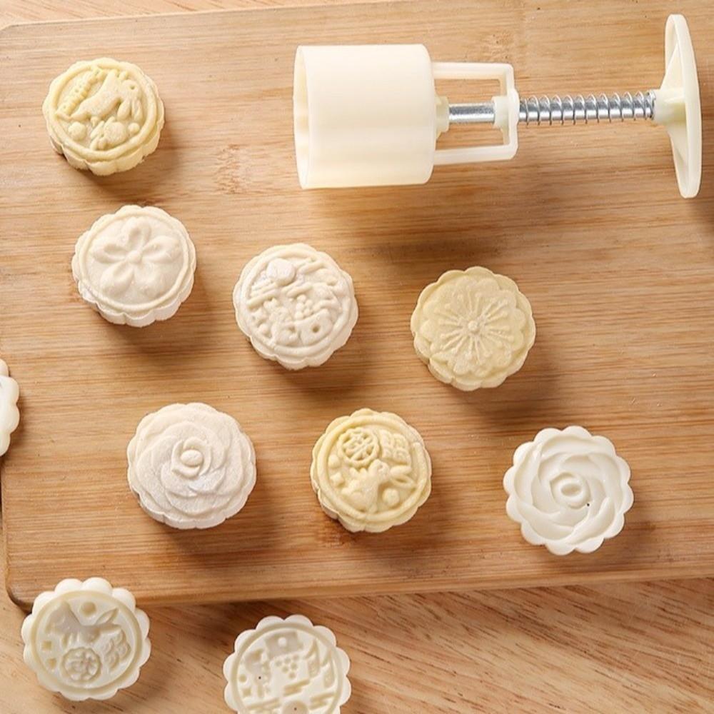 3D Pattern Pastry Baking Model Flower Shaped DIY Cake Mold Easy Clean Cookie Stamps Kitchen Baking