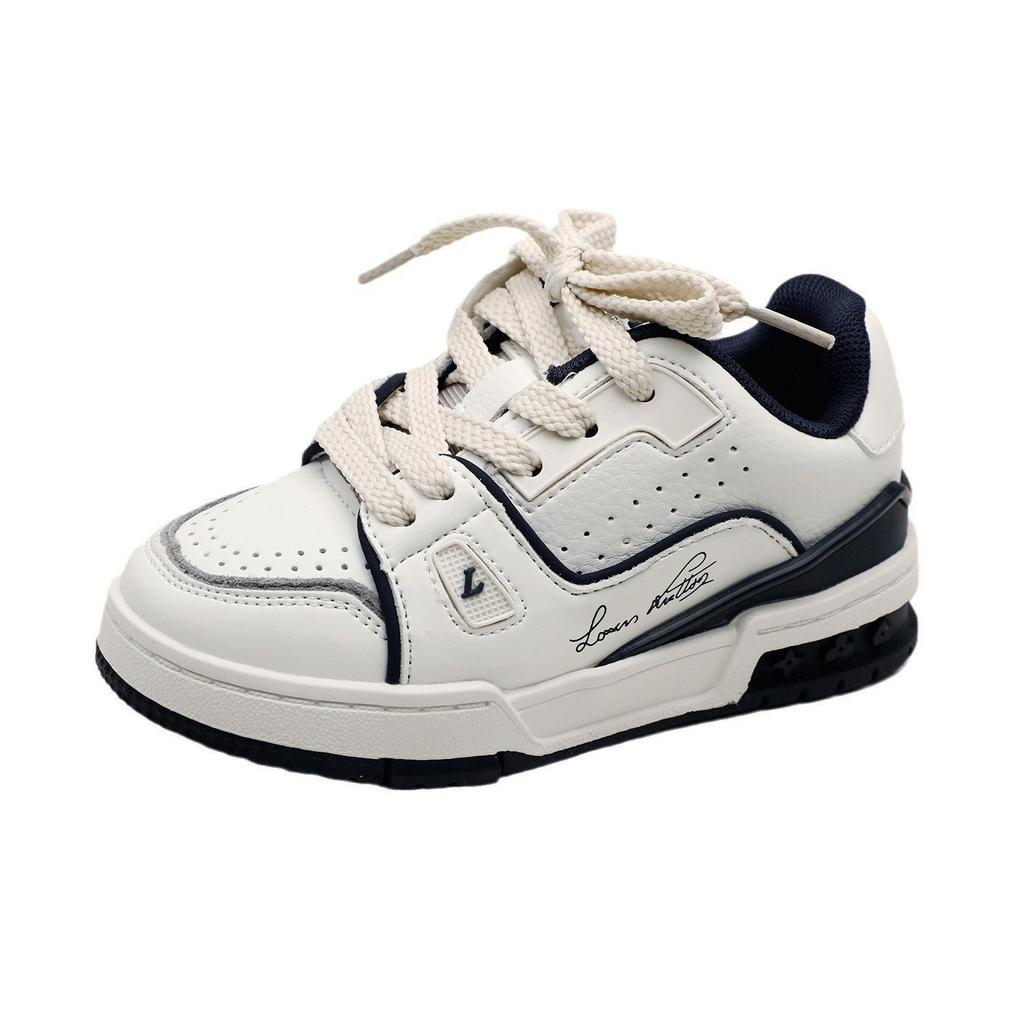 Children's Little White Shoes 2025 Spring and Autumn Classmate Fashion Versatile Boys' Board Shoes Medium and Older Children's Girls' Casual Shoes