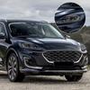 Виниловая пленка с высоким глянцем для Ford Kuga/Escape 2020-2026, защитная пленка для фар автомобиля, дымчато-черная, с защитой от царапин, предварительно вырезанная