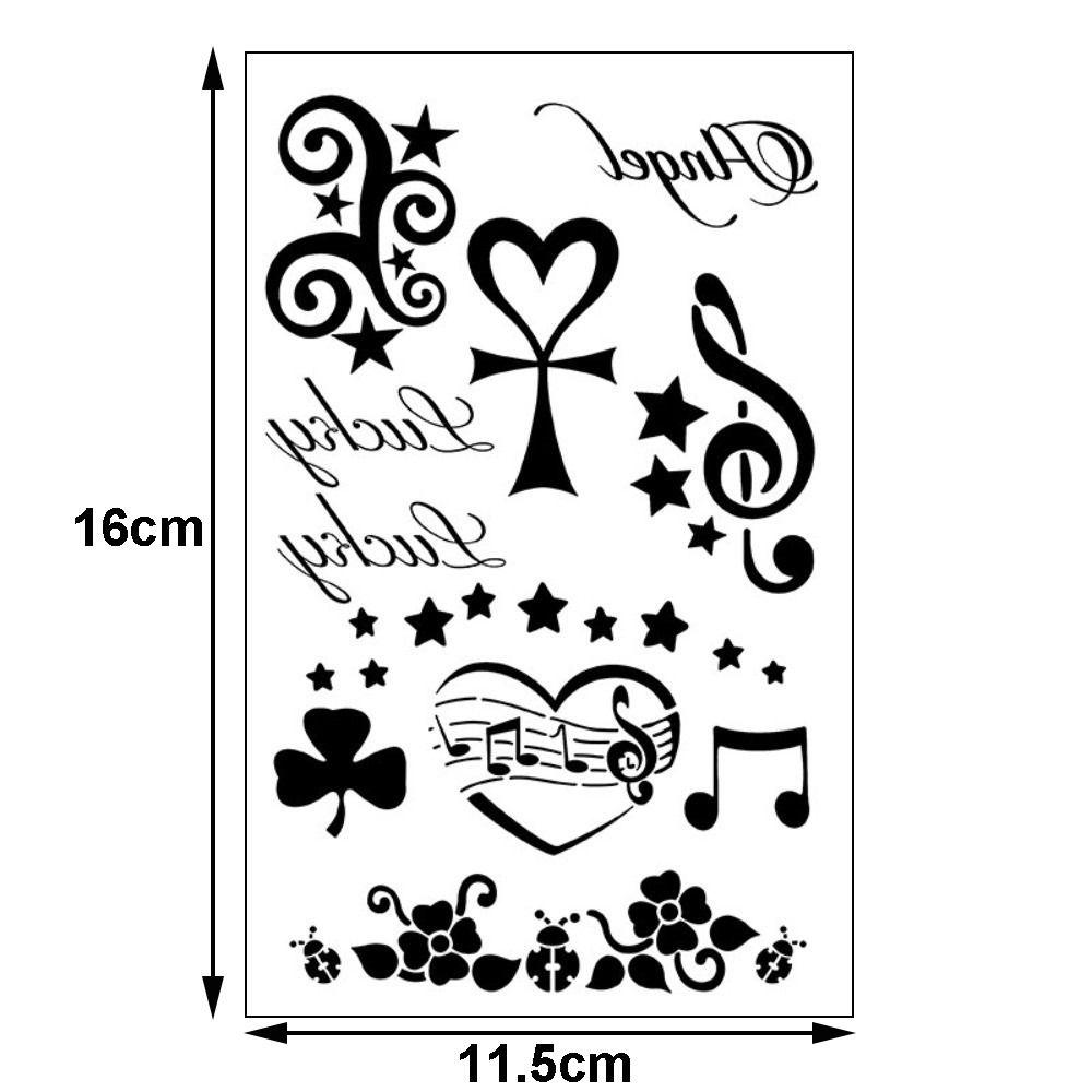 Glitter Powder Temporary Tattoo Stickers DIY Fake Tattoo Decals Body Glitter Tattoo Kit