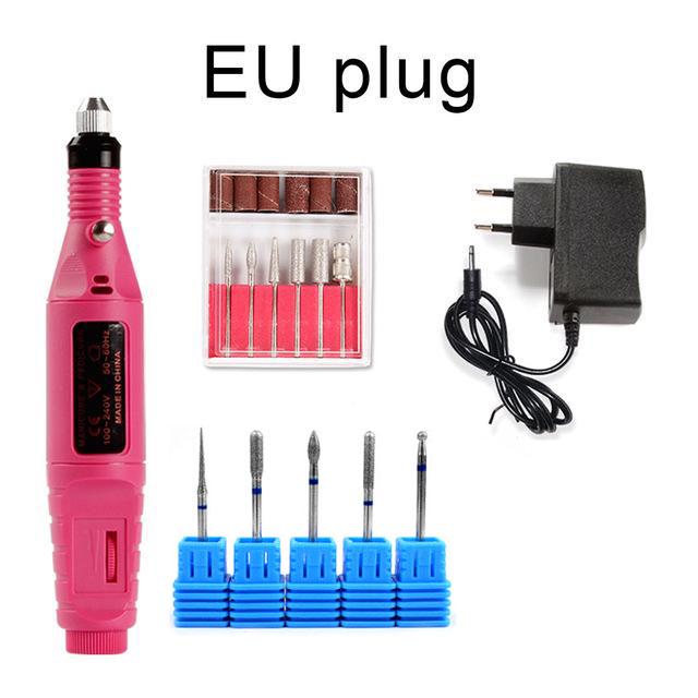 Профессиональный маникюрный аппарат, электрические сверла для ногтей, педикюр, керамический резак, средство для снятия геля