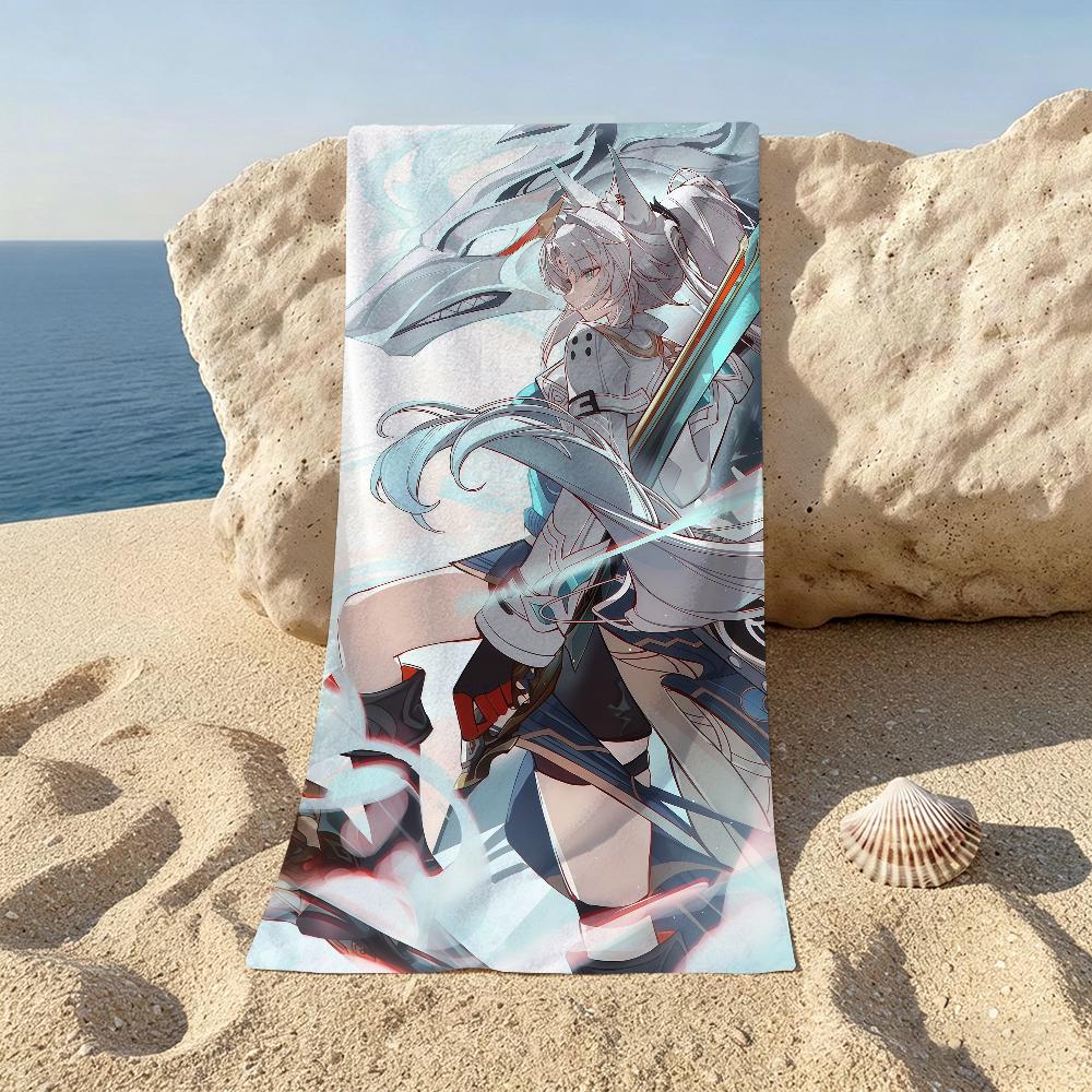 Игровое полотенце Honkai Star Feixiao для пляжей, студий йоги, спортзалов, горячих источников, бассейнов и пикников