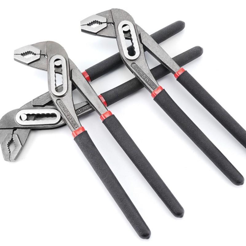 8/10/12-дюймовые регулируемые плоскогубцы для водопроводных труб с большим раскрытием, многофункциональные плоскогубцы, быстросъемный ручной ремонтный инструмент