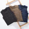 Men's Down Vest Light Down Jacket Stand Collar Coat Large Waistcoat
