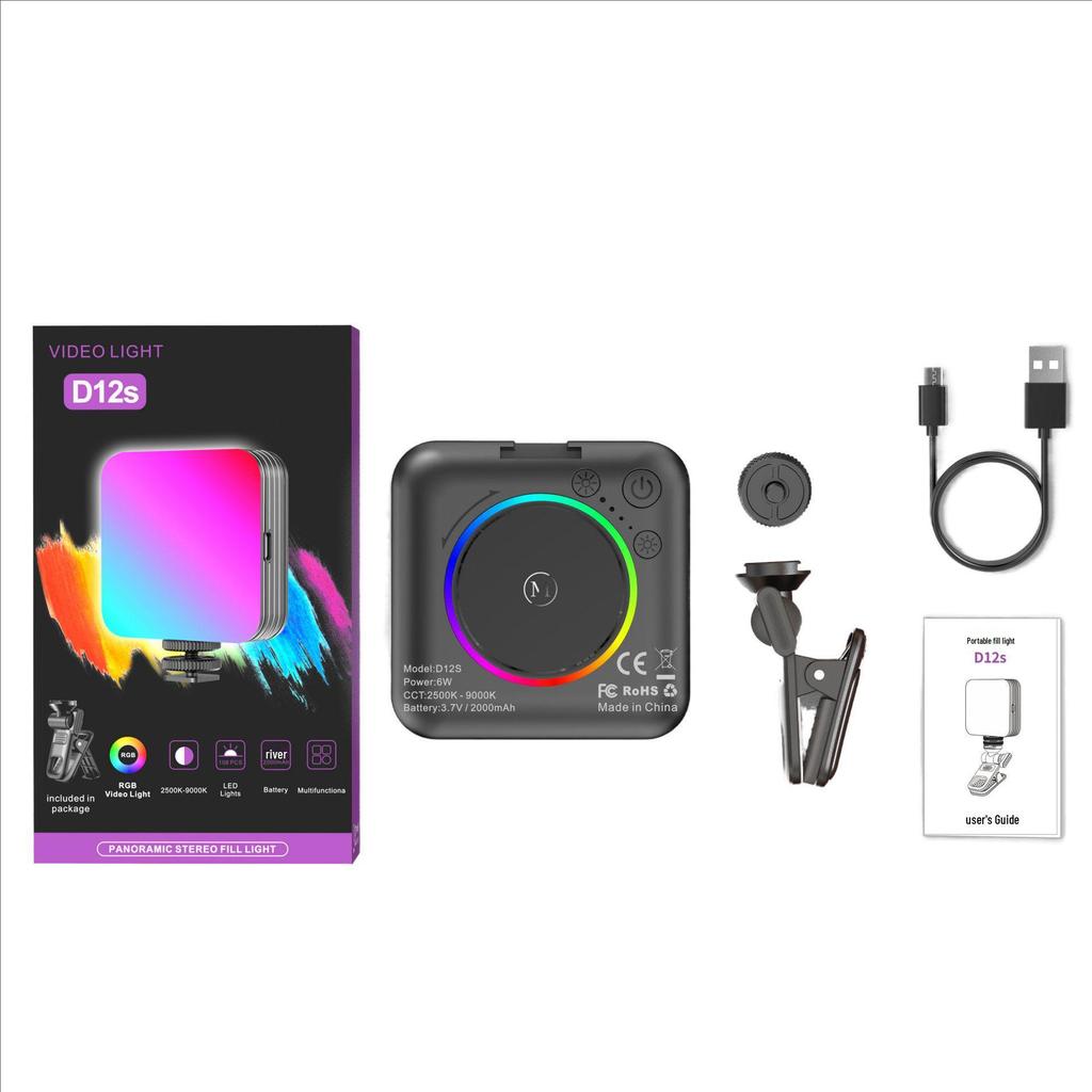 Портативный RGB-светильник для мобильной съемки и видеоблогинга.