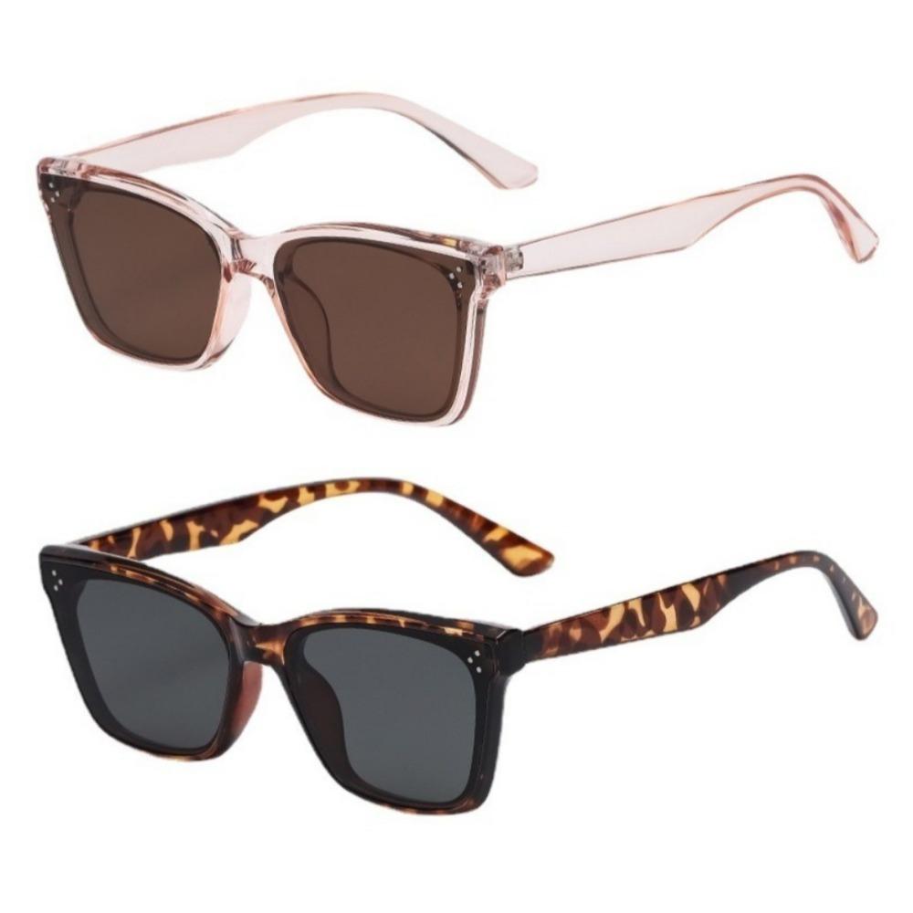 Модные солнцезащитные очки с оправой «кошачий глаз», личностные ретро-солнцезащитные очки для женщин и мужчин