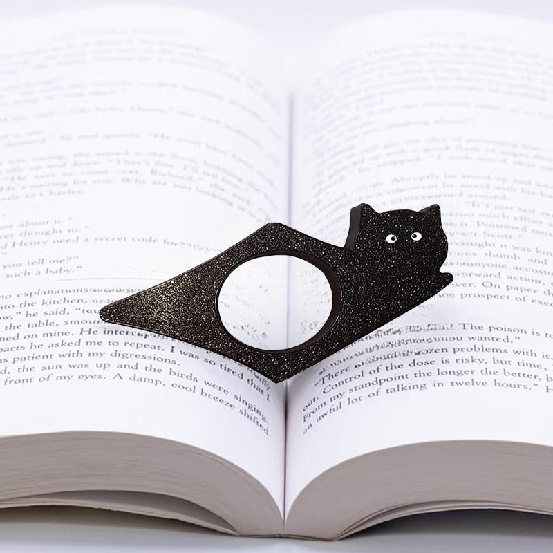 Кошачий держатель для страниц книги большим пальцем, подарки для книжного клуба, гладкая закладка-большой палец, идеальные подарки для читателей и аксессуары для чтения, открывалка для книг